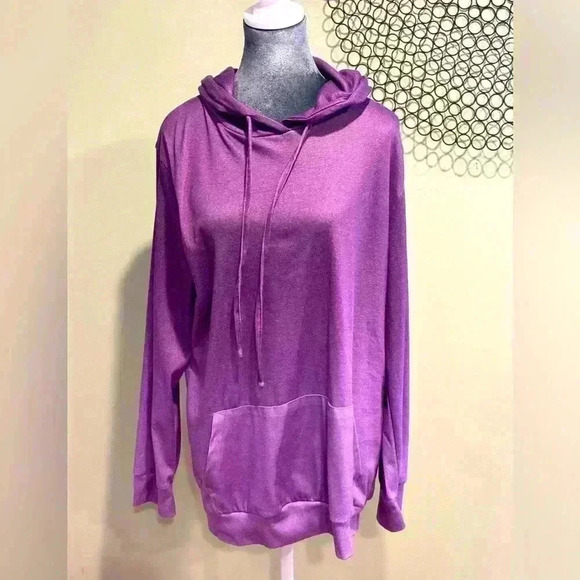 Hooded Sweatshirt- Purple Ombré - Size Large - Picture 1 of 3